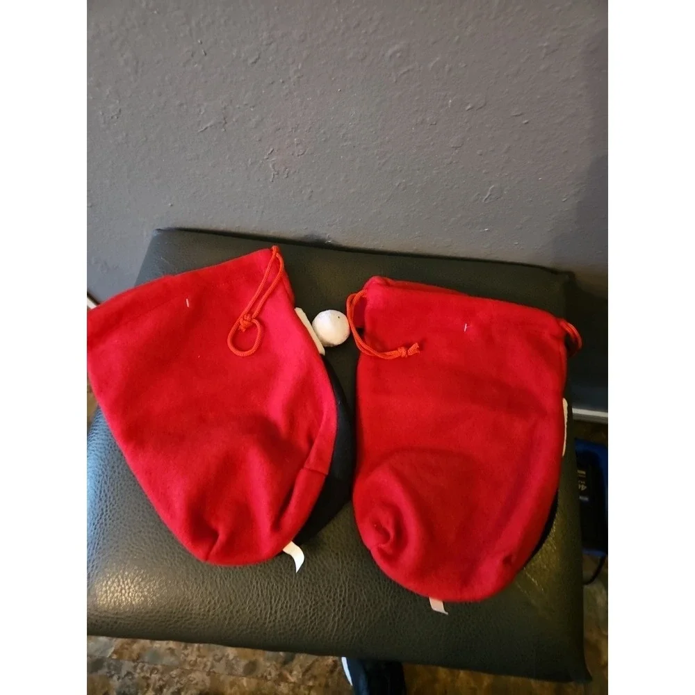 Reusable Christmas Gift‎ Bags Cotton Material Craft Bags Draw String Bags